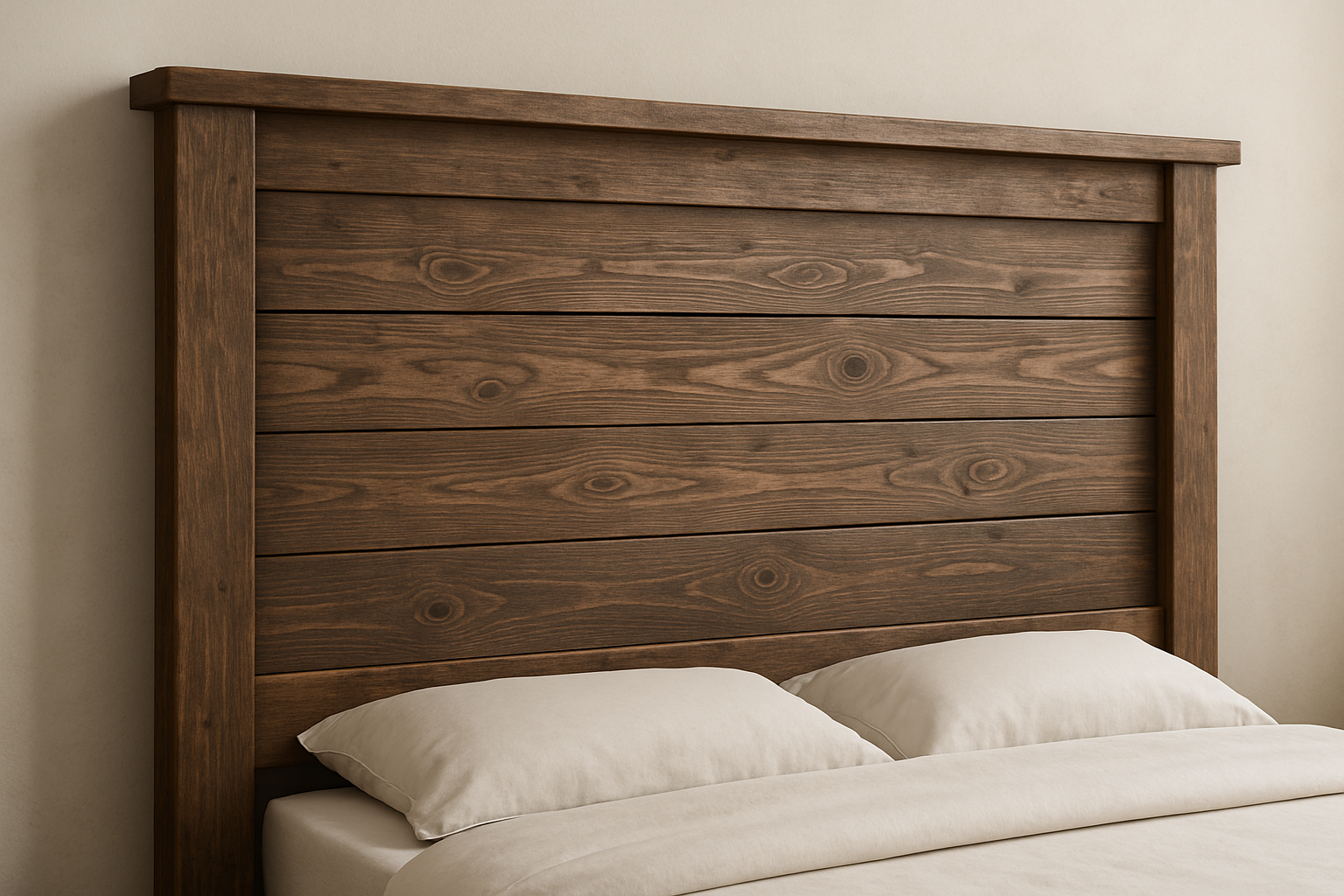 Rustic Wood Headboard DIY Plan Step by Step