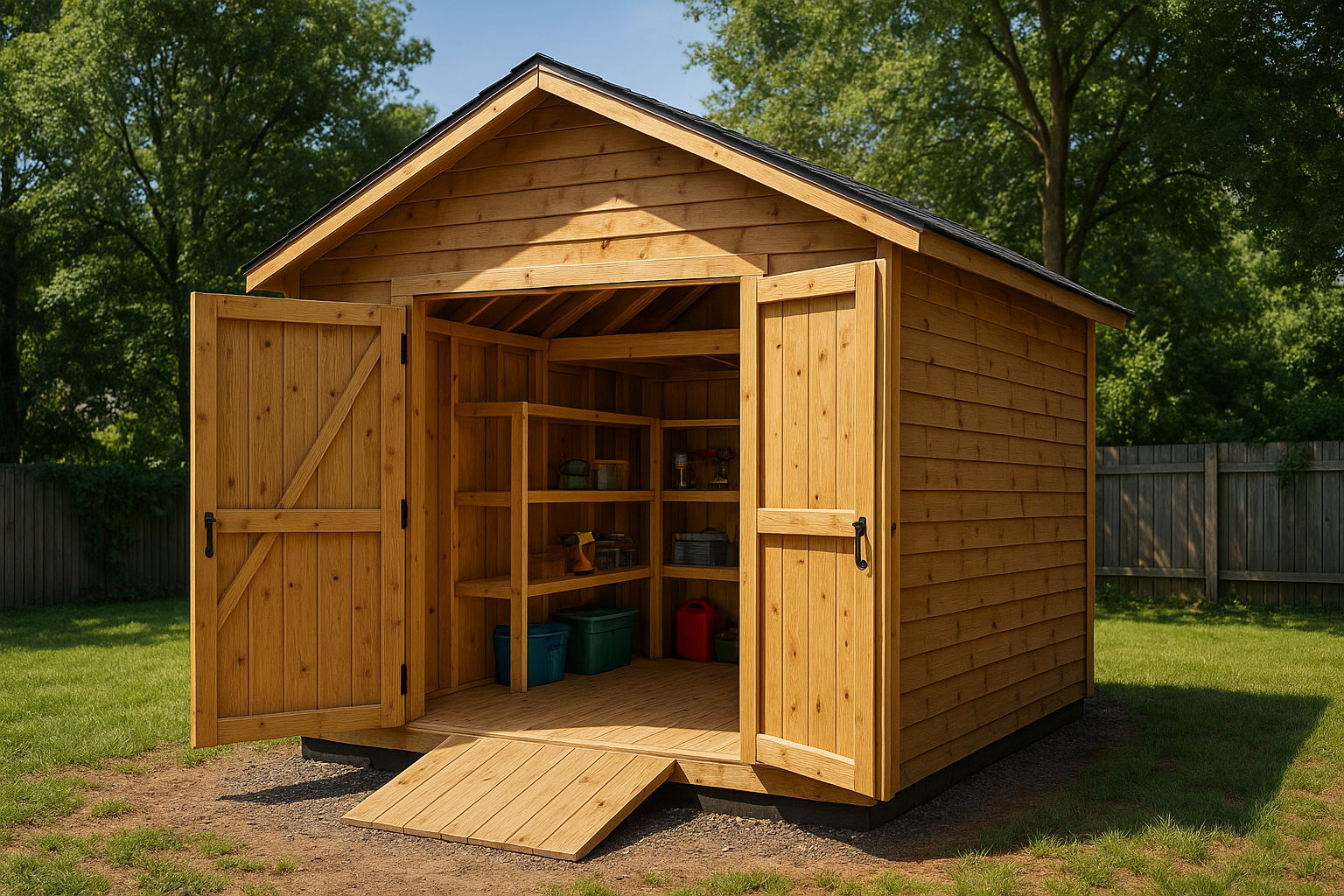 Shed Plans with Loft and Storage Shelves PDF Guide