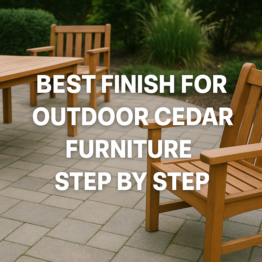 Best Finish for Outdoor Cedar Furniture Step by Step (Complete Guide)