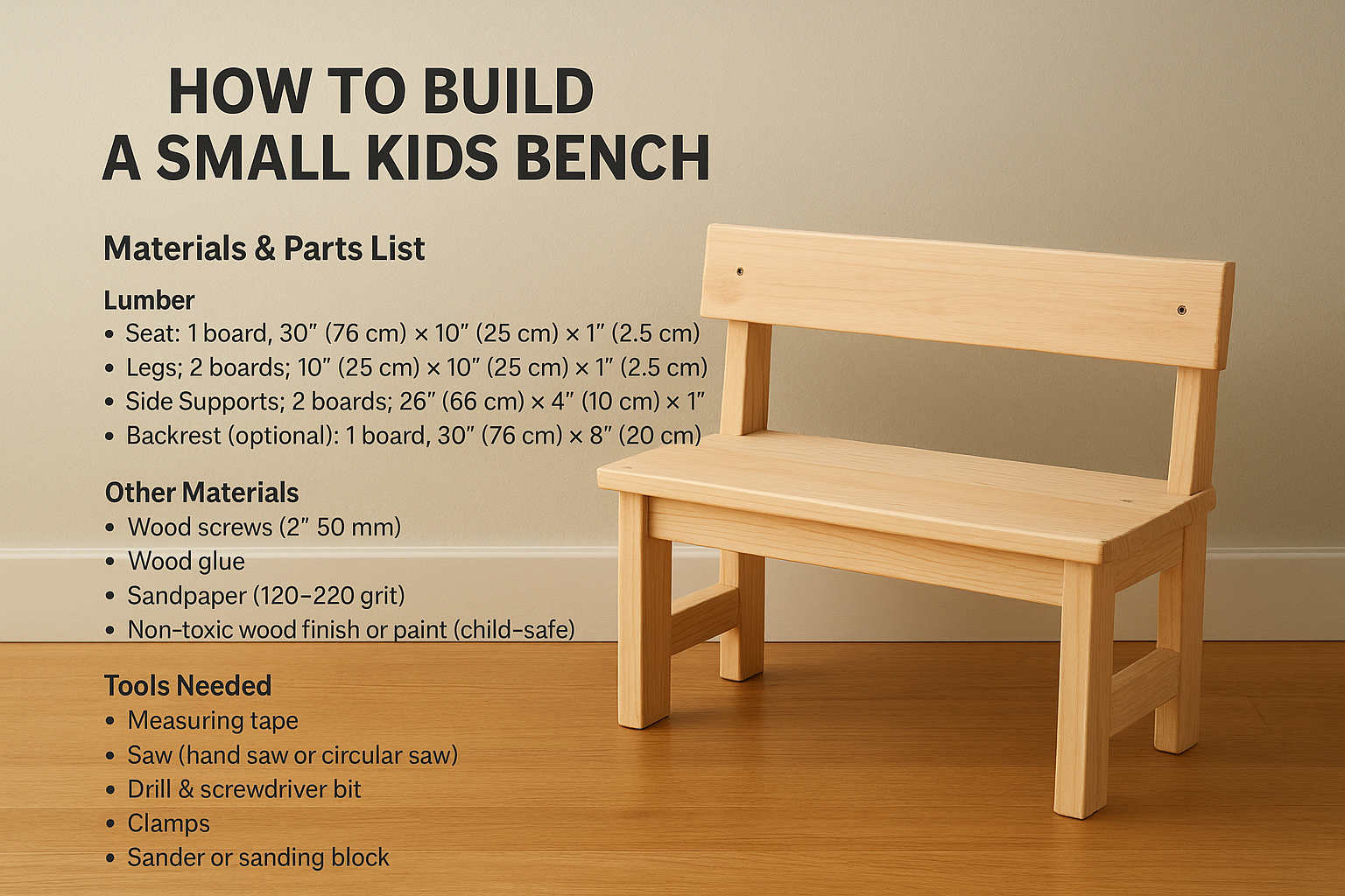 How To Make A Child Chair Out Of Wood: Sellable DIY Project