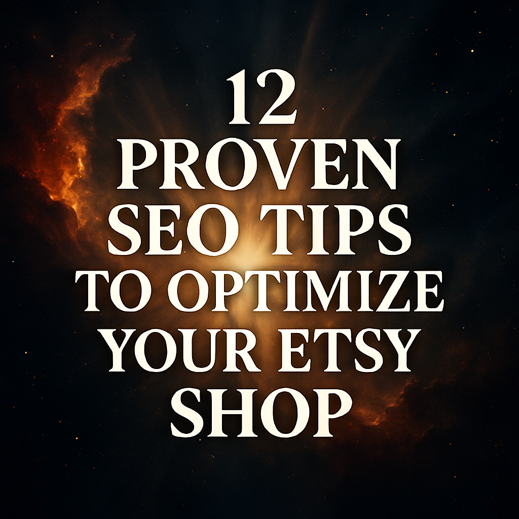 12 Proven SEO Tips to Optimize Your Etsy Shop