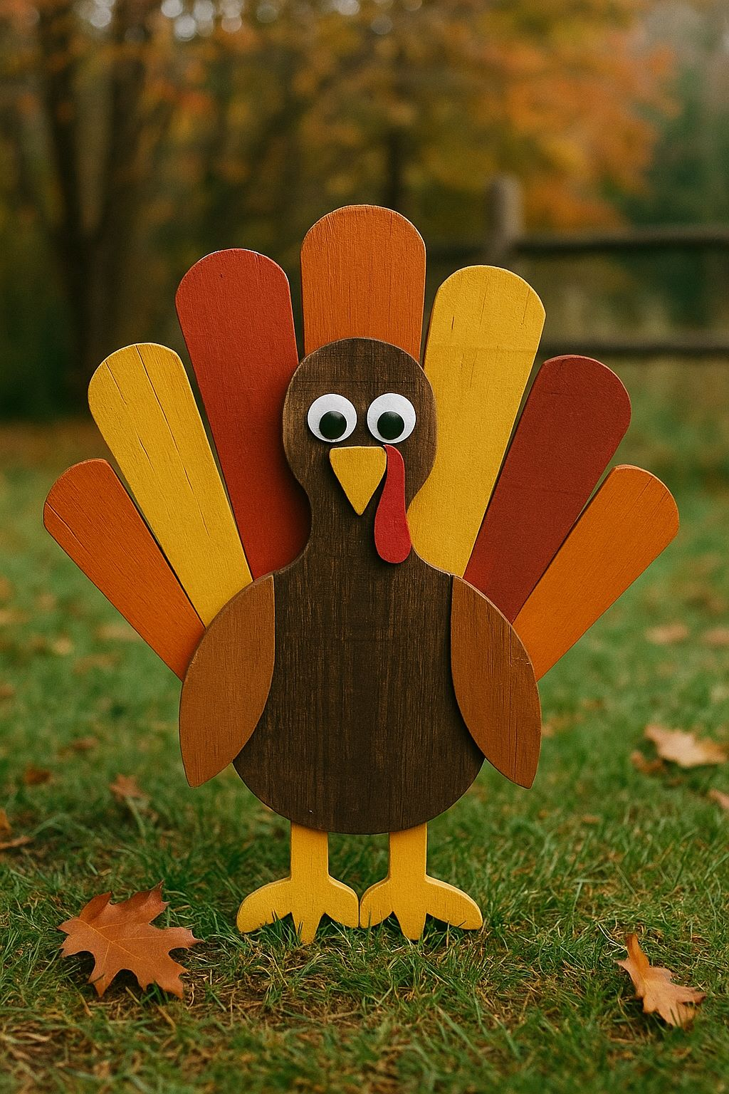 How To Make Scrap Wood Turkey Yard Decor – DIY pallet turkey