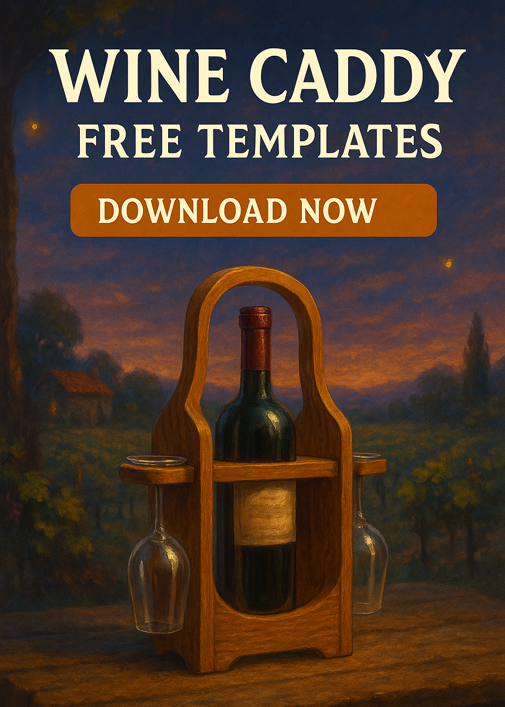 free wine caddy templates