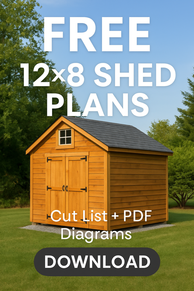 free 12 to 8 shed plans download