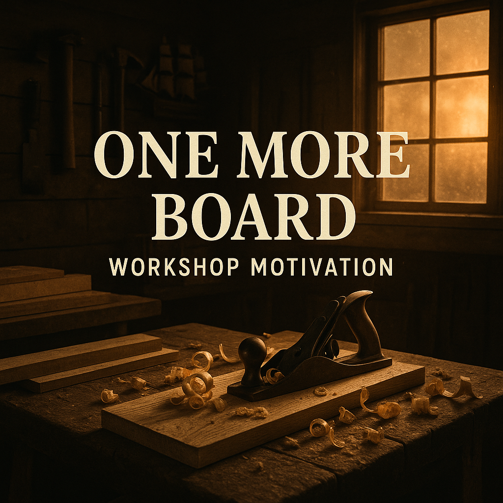 Feeling Proud With One More Board: Turning Woodworking Mistakes Into Motivation