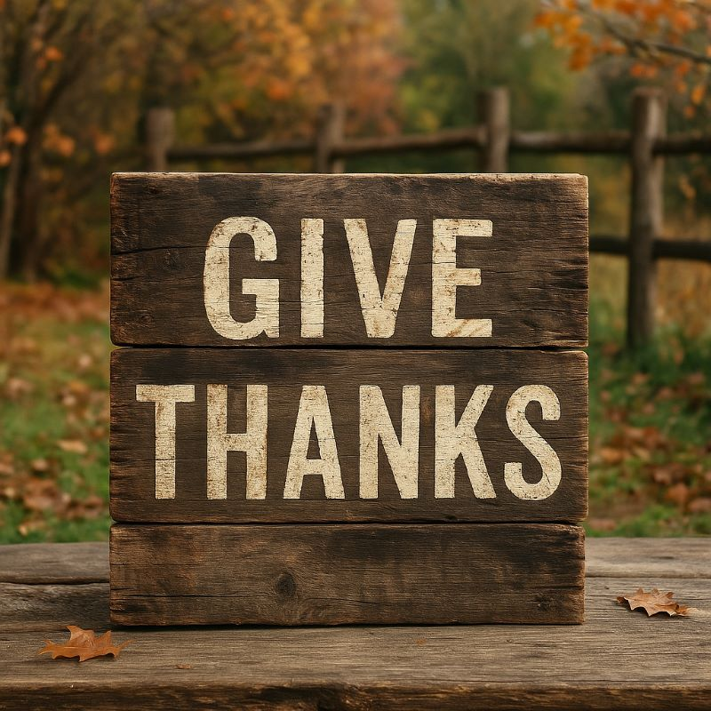 How To Make DIY Reclaimed Wood “Give Thanks” Sign